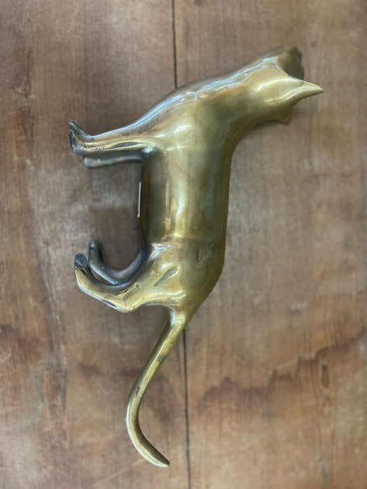 Vintage Mid Century Modern Brass Cat ( Online purchase only )