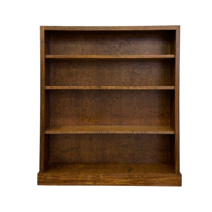 Vintage Mid Century Modern Stained Wood Adjustable Book Shelf.