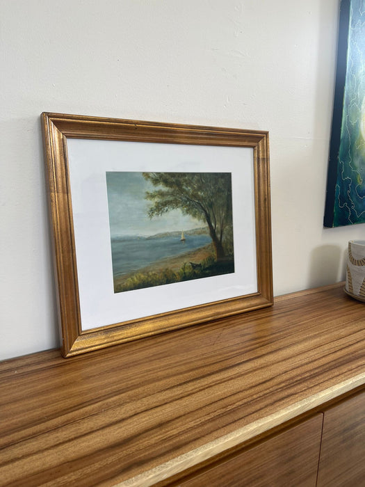 Pair of Framed Giclee Landscape  Fine Art Print by Helen Drummond.