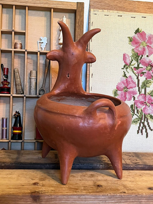 Vintage Pottery Goat Planter  (Available by Online Purchase Only)