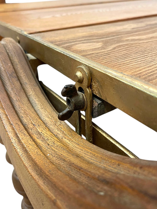 Antique Combination Table Co Folding Convertible Table Bookcase Patented 1893 Victorian Adjustable Shelving Unit.(Available by online purchase only)