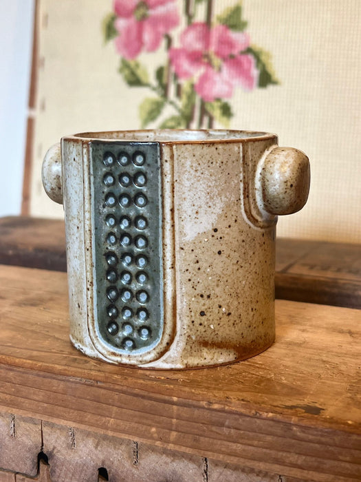 Retro pottery small unique Planter. (Available by Online Purchase Only)