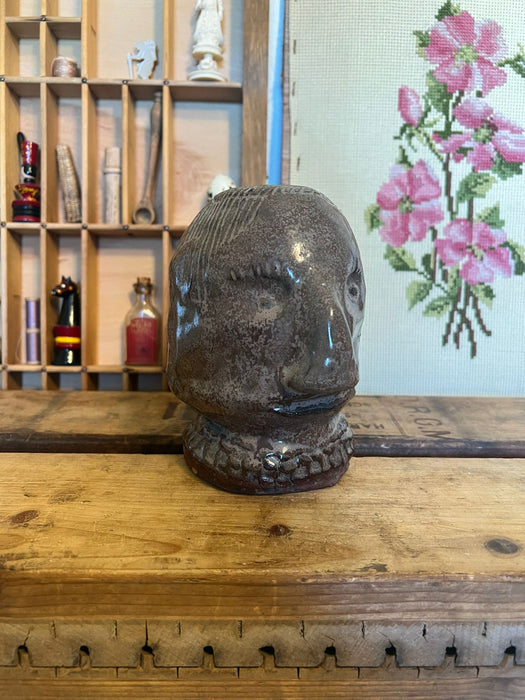 Signed Vintage Primitive Bust