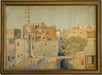 Framed 1922 Watercolor Cityscape of Cairo by O. Sandez - Orientalist Architectural Painting