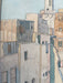 Framed 1922 Watercolor Cityscape of Cairo by O. Sandez - Orientalist Architectural Painting