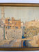 Framed 1922 Watercolor Cityscape of Cairo by O. Sandez - Orientalist Architectural Painting