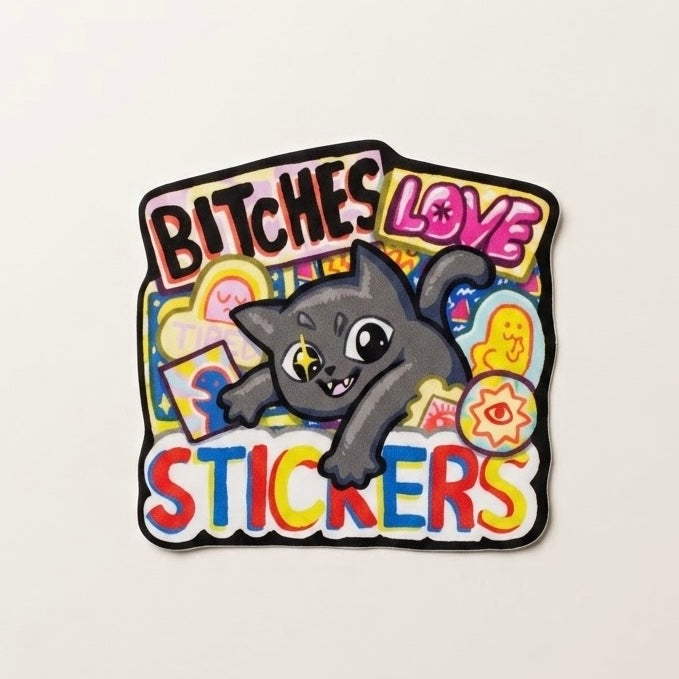 Big Whale Bitches Love Stickers Die-Cut Sticker