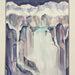 “Glacier” Matted watercolor painting by Marion Adams