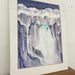 “Glacier” Matted watercolor painting by Marion Adams