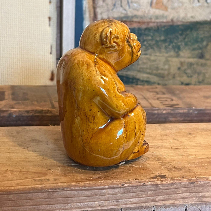 Glazed pottery Chimp ( Online purchase only)
