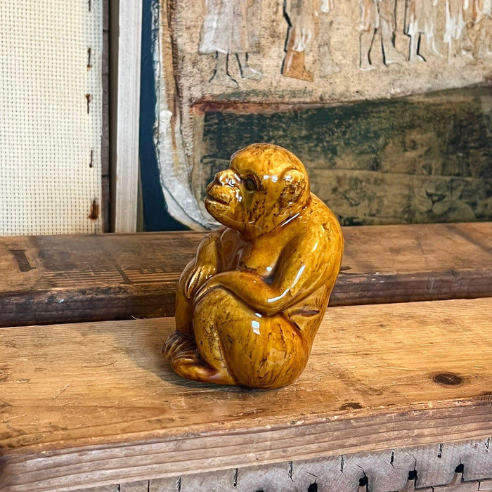 Glazed pottery Chimp ( Online purchase only)