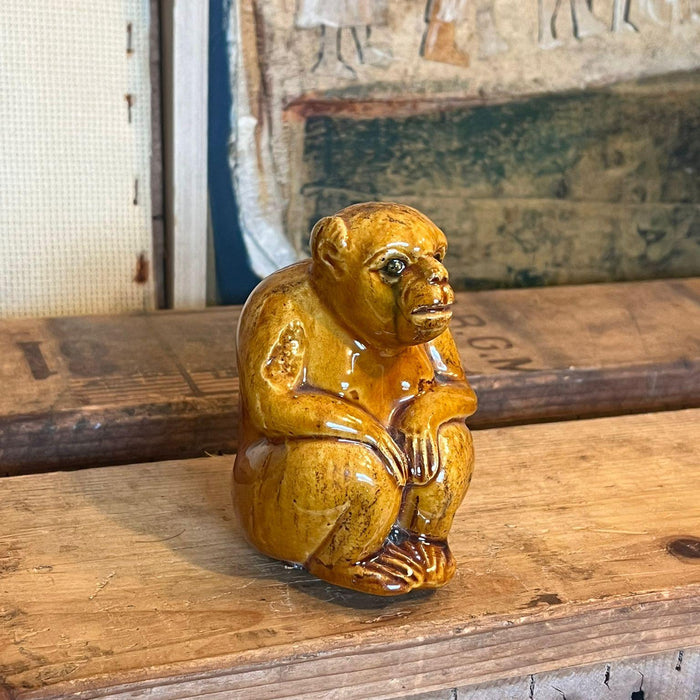 Glazed pottery Chimp ( Online purchase only)