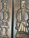 Hand Carved wooden Folk Art traditional Cookie Board. Set of 2