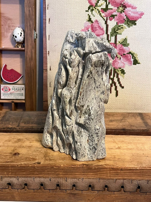 Hand carved Primitive Abstract Sculpture.