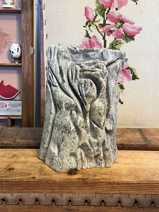 Hand carved Primitive Abstract Sculpture.