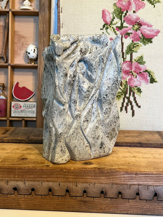 Hand carved Primitive Abstract Sculpture.