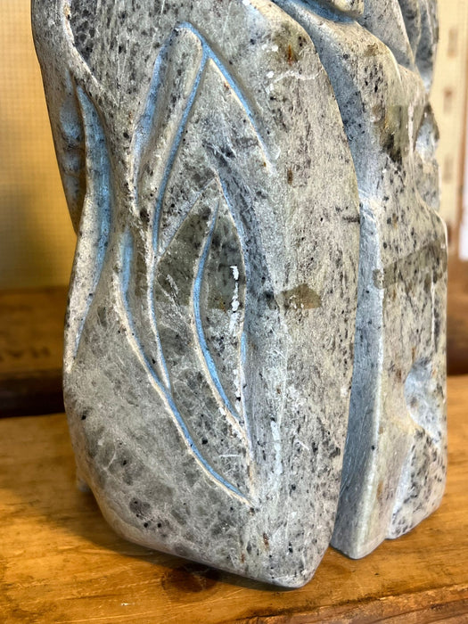 Hand carved Primitive Abstract Sculpture.