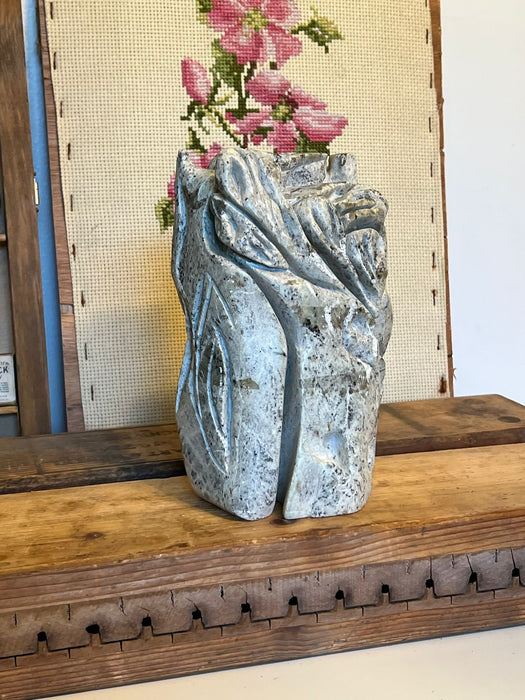 Hand carved Primitive Abstract Sculpture.