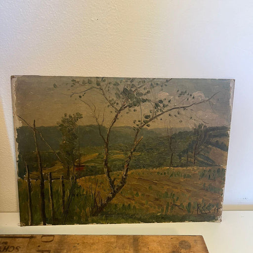 Hand painted and signed Landscape painting, possibly Antique.￼(Available by Online Purchase Only)