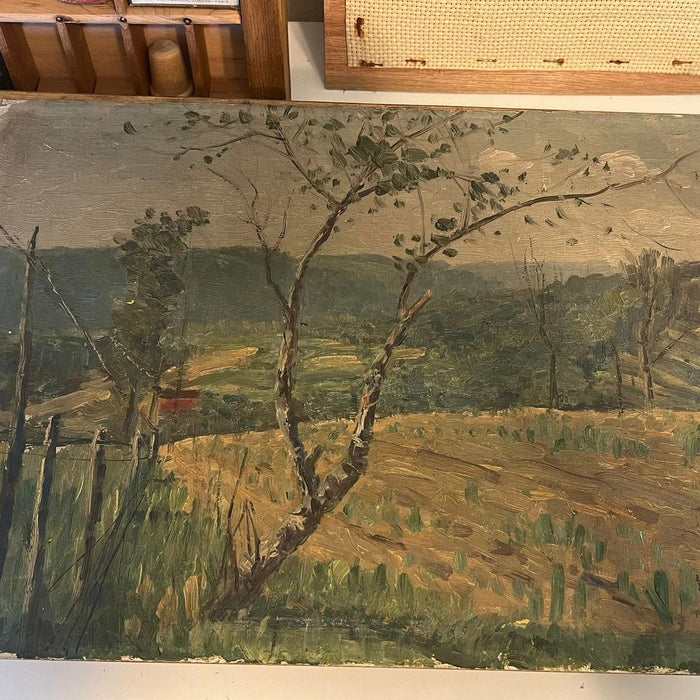 Hand painted and signed Landscape painting, possibly Antique.￼(Available by Online Purchase Only)