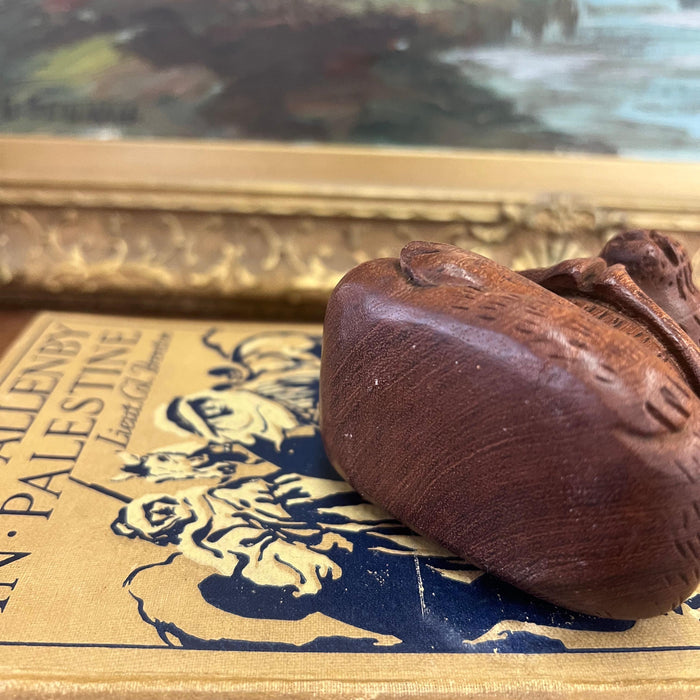 Handmade Solid wood Yoga Cat Sculpture.