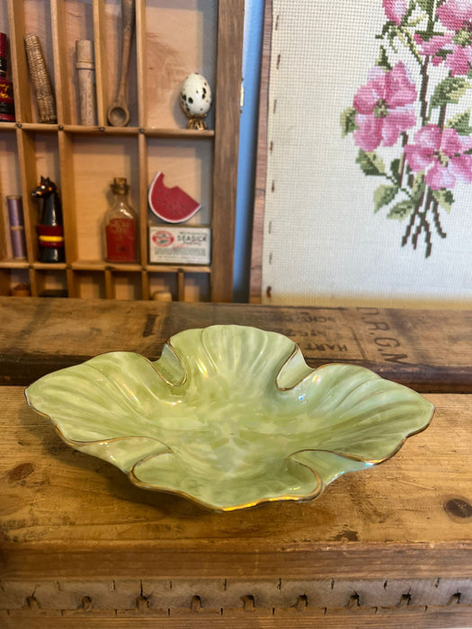 Helen Rose ‘75 Mid Century Modern Style with gold colored accents.