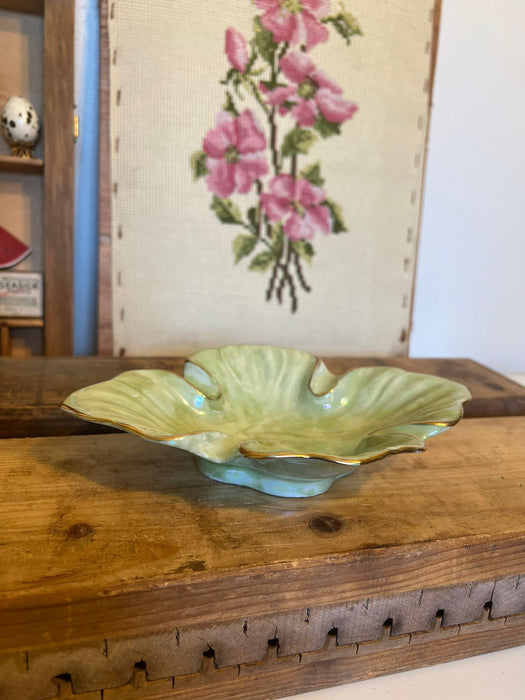 Helen Rose ‘75 Mid Century Modern Style with gold colored accents.