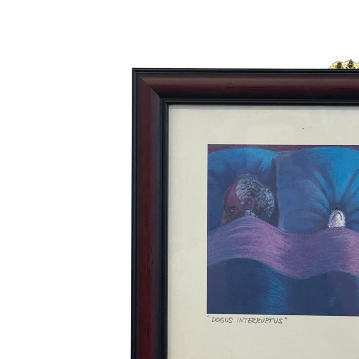 Signed Jeff Leedy "Dogus Interruptus" Framed Print with Artist Biography