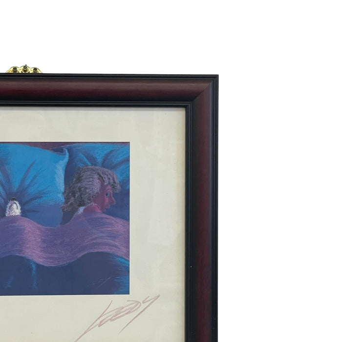 Signed Jeff Leedy "Dogus Interruptus" Framed Print with Artist Biography