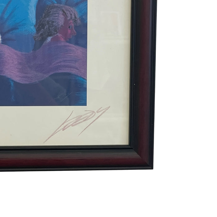 Signed Jeff Leedy "Dogus Interruptus" Framed Print with Artist Biography