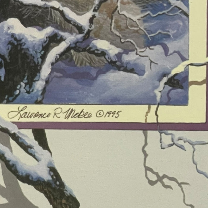 Lawrence R. McKee "Wolf Lone Watcher" Signed Limited Edition Wolf Print, 1995