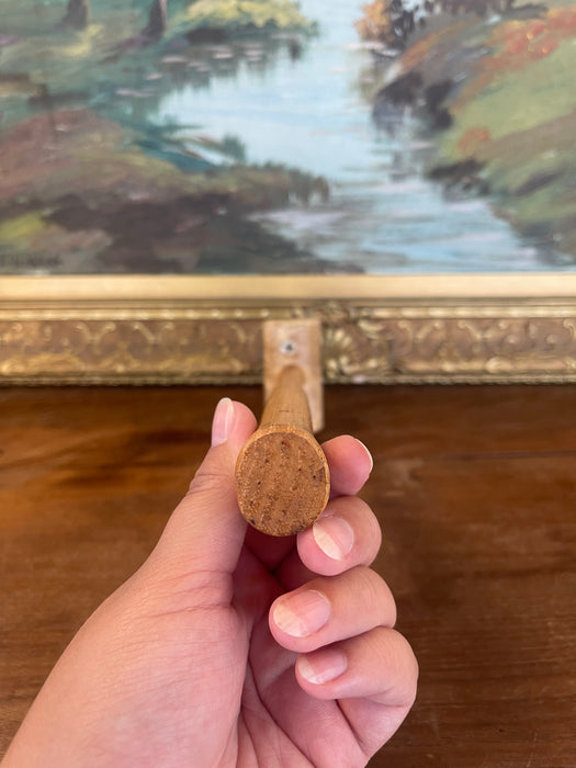 Vintage Rawhide Mallet with Wooden Handle - Mid-20th Century Leatherworking or Jewelry Tool