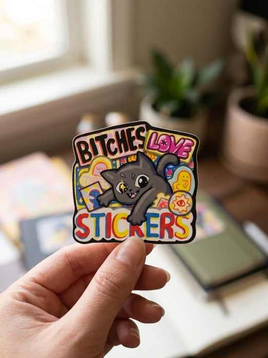 Big Whale Bitches Love Stickers Die-Cut Sticker