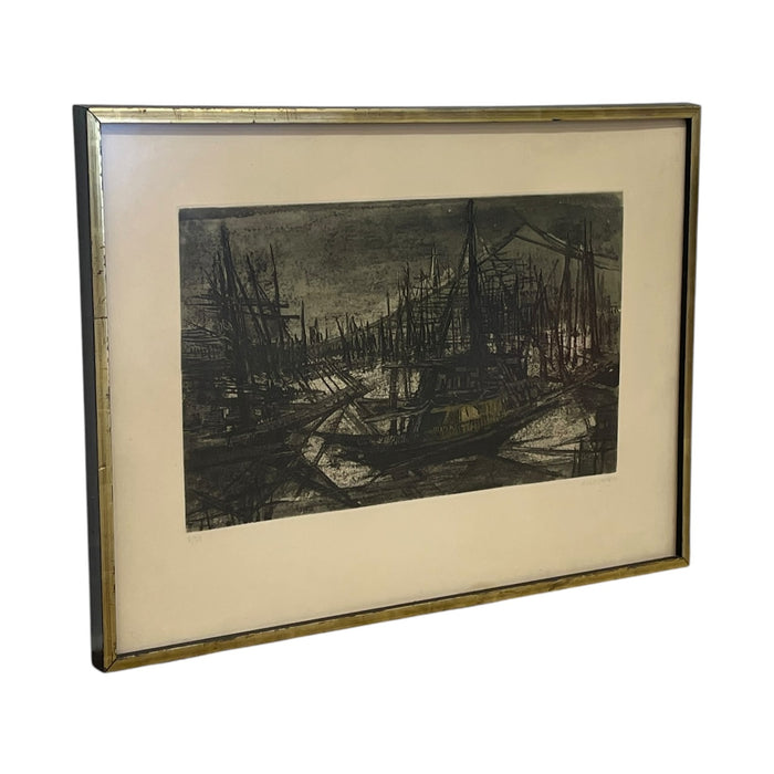 Signed Limited Edition Harbor Boats Art.