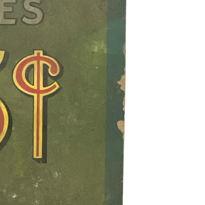 Vintage Kohler Antidote Advertising Sign, Baltimore Medicine Pharmacy Display.