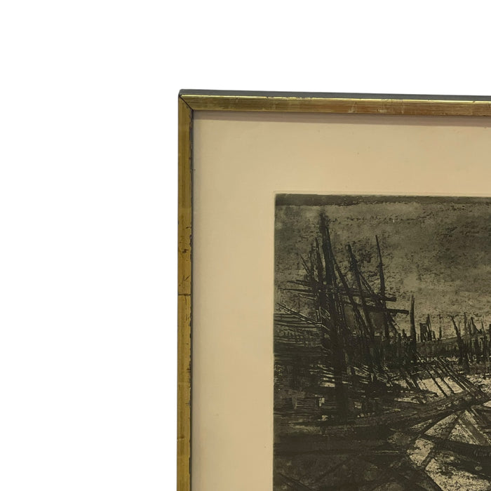Signed Limited Edition Harbor Boats Art.