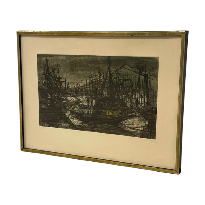 Signed Limited Edition Harbor Boats Art.