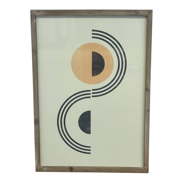 Set of 3 Framed Geometric Abstract Art Prints