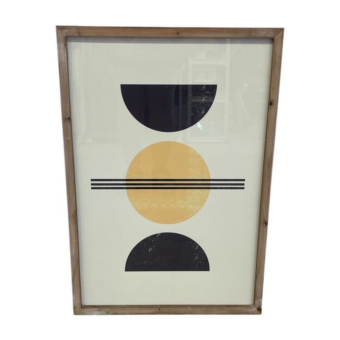 Set of 3 Framed Geometric Abstract Art Prints