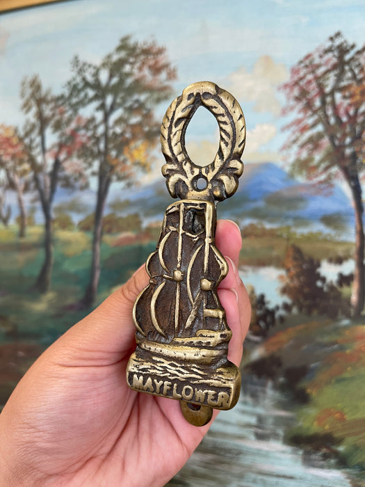 Mayflower Ship Door Knocker Nautical Colonial Revival.