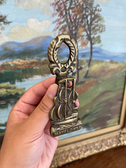 Mayflower Ship Door Knocker Nautical Colonial Revival.