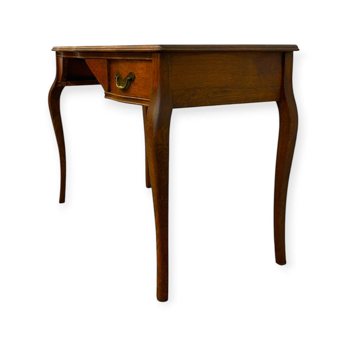 Antique Tiger Oak Writing Desk with Cabriole Legs – John Stengel & Co. (Available by online purchase only)