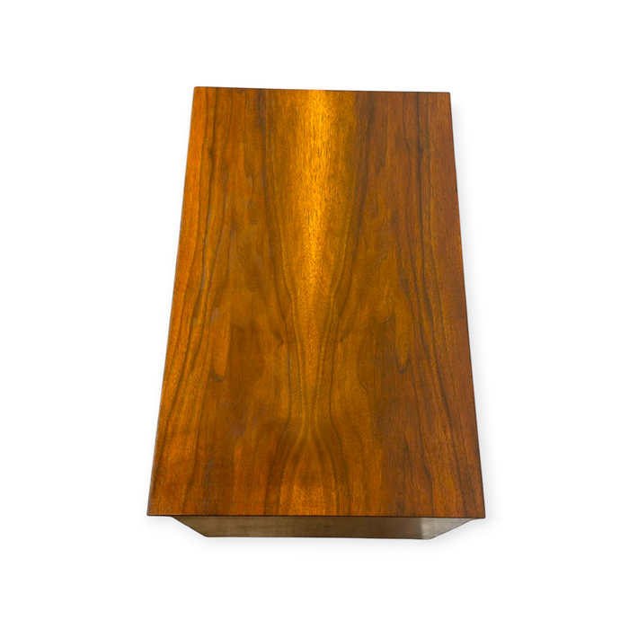 Vintage Mid Century Modern Walnut 2-Drawer Nightstand / End Table