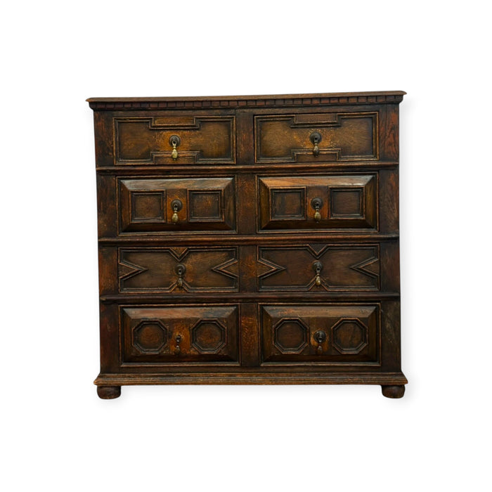 Antique Jacobean Style Carved Oak Dresser Chest of Drawers.( Available by online purchase only )