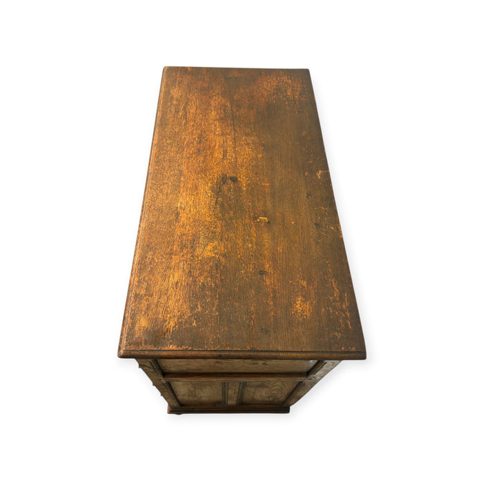 Antique Jacobean Style Carved Oak Dresser Chest of Drawers.( Available by online purchase only )
