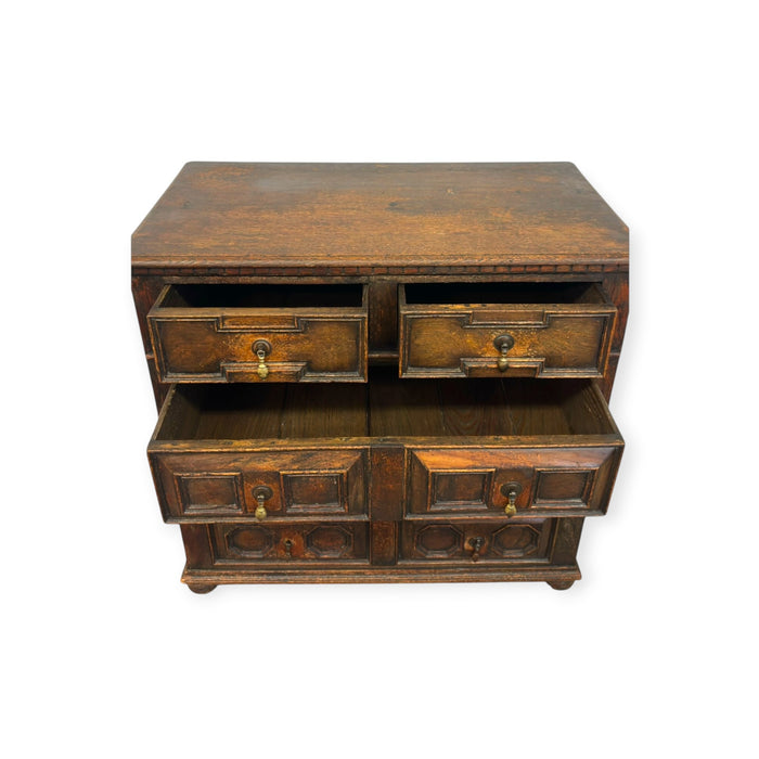 Antique Jacobean Style Carved Oak Dresser Chest of Drawers.( Available by online purchase only )