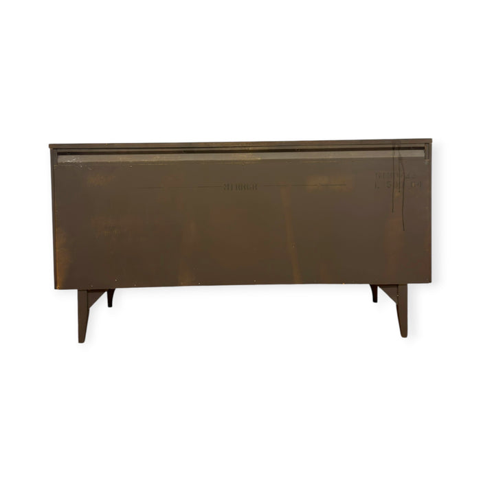Vintage Mid Century Modern Broyhill Brasilia Walnut Bedroom Set – 6-Drawer Dresser & Highboy Chest