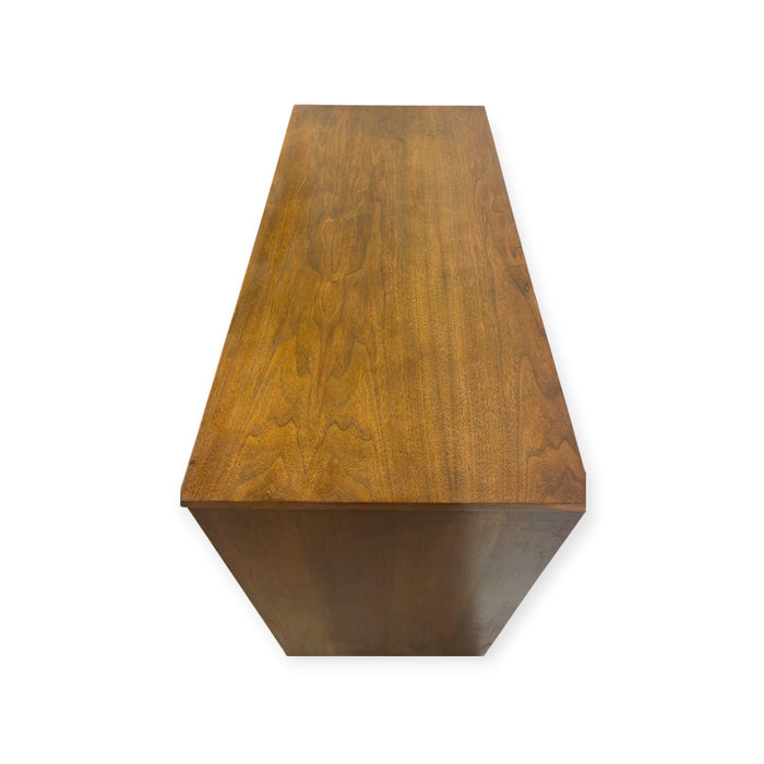 Vintage Mid Century Modern Broyhill Brasilia Walnut 5-Drawer Tallboy Dresser