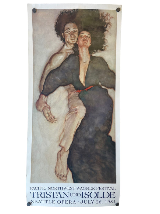 1981 Tristan und Isolde Opera Poster by David Kreitzer - Pacific Northwest Wagner Festival, Seattle Opera.