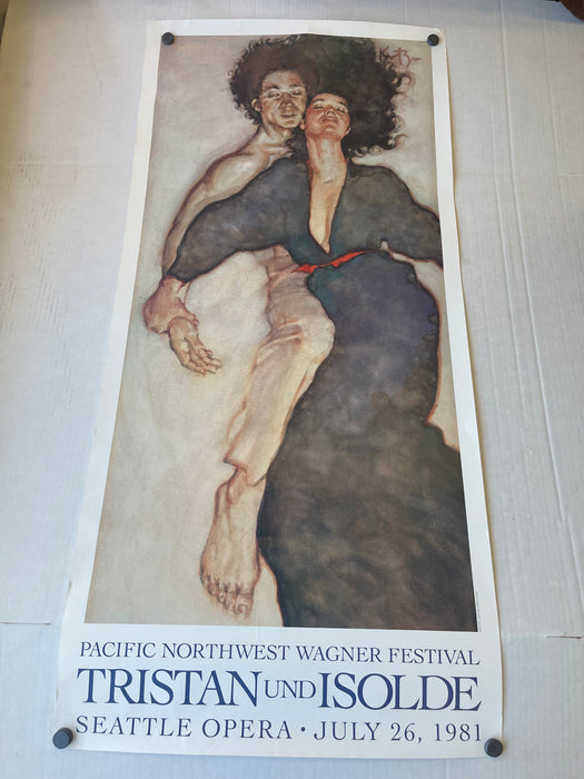 1981 Tristan und Isolde Opera Poster by David Kreitzer - Pacific Northwest Wagner Festival, Seattle Opera.